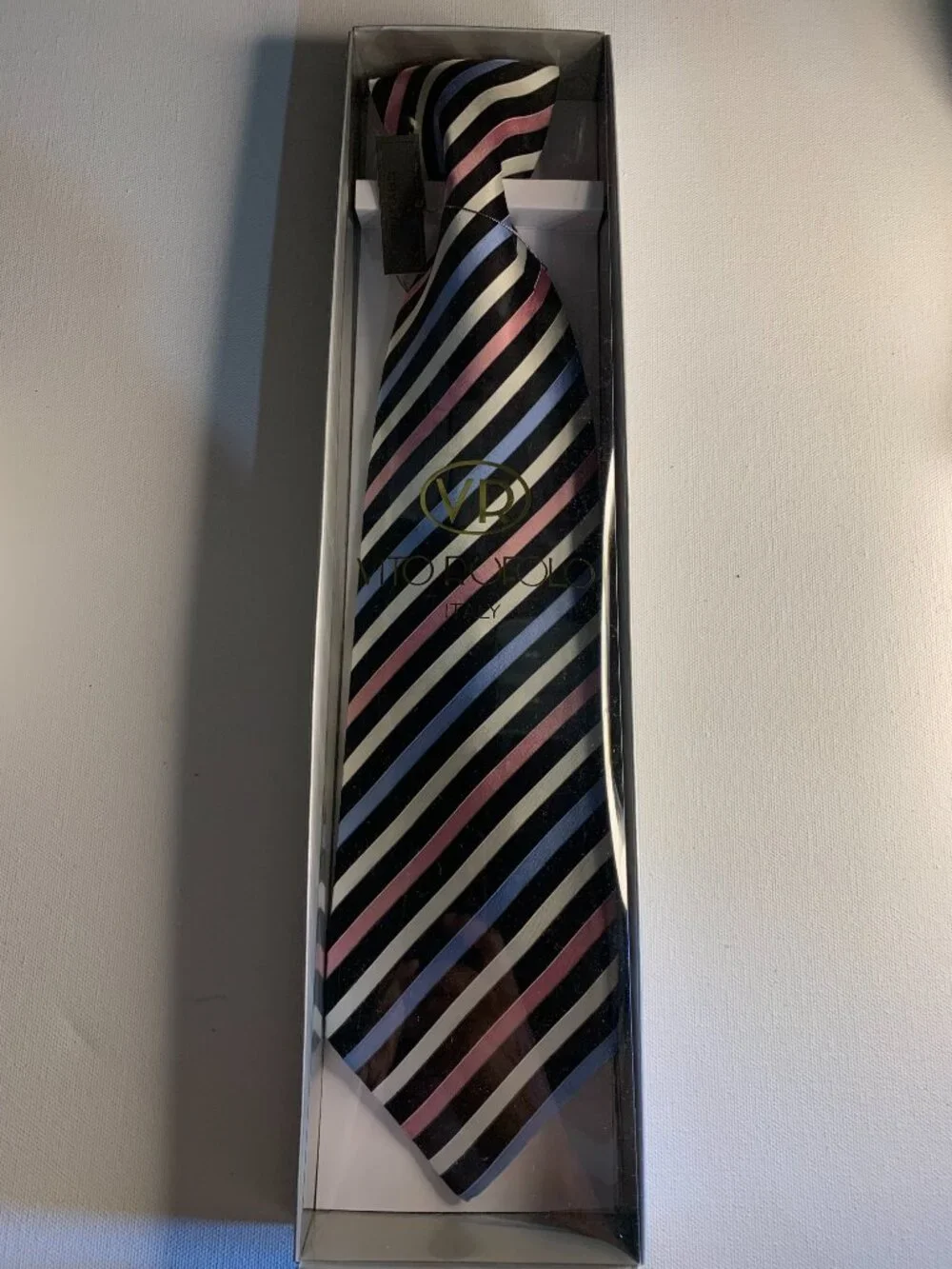 VITO RUFOLO 100% Silk Tie for Men Made in Italy 57